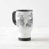 Skull N Rose Travel Mug Reisebecher (Vorderseite Links)