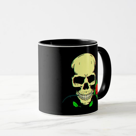 Skull N Roses 3D  Tasse (VorderseiteRechts)
