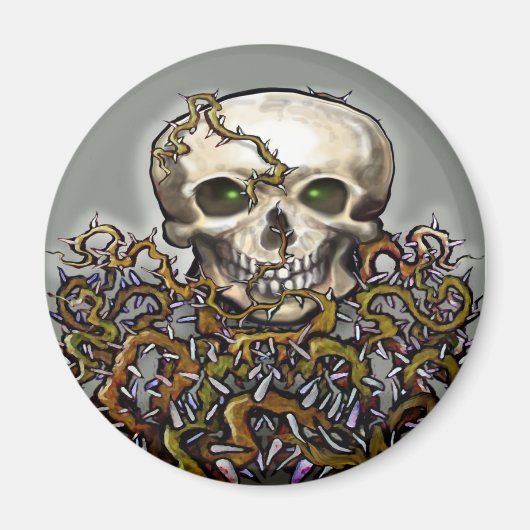 Skull-n-Thorns Magnet (Vorne)