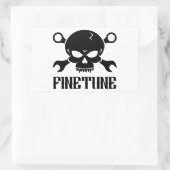Skull 'n' Tools 2 - Finetune (schwarz) Rechteckiger Aufkleber (Tasche)