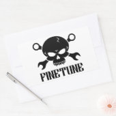 Skull 'n' Tools 2 - Finetune (schwarz) Rechteckiger Aufkleber (Umschlag)