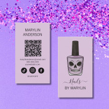 Skull Nail Polnische Flasche Gothic Nail Techniker