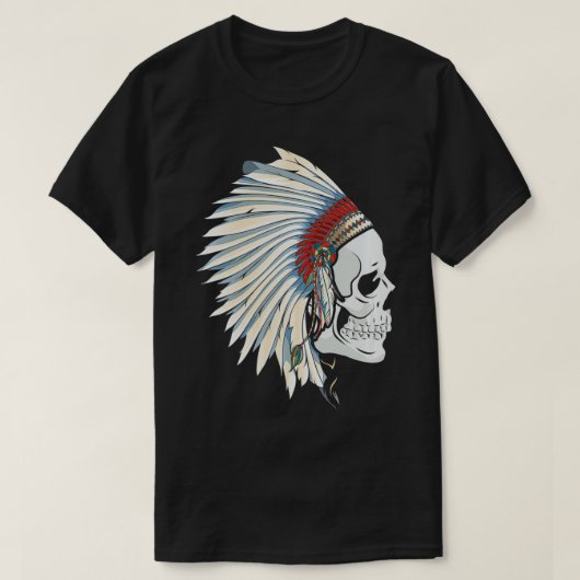 Skull Native American T-Shirt (Design vorne)