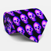 Skull Neck Tie - Modern Fantasy Art Krawatte (Gerollt)