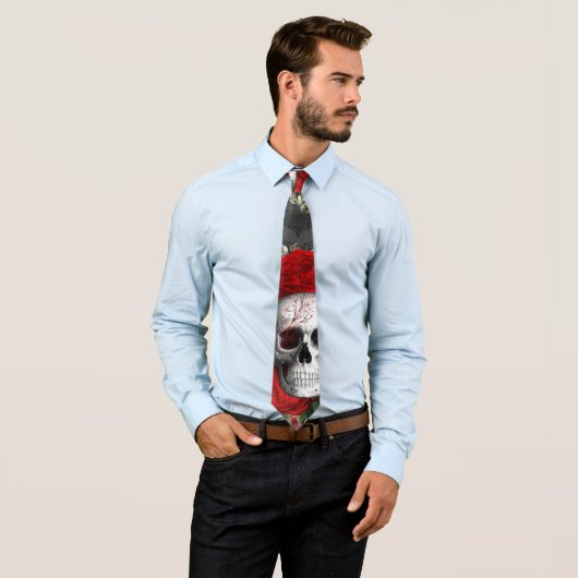 Skull Necktie Krawatte (Beispiel)
