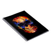 SKULL NEON PAINT ABSTRAKT NOTIZBLOCK (Rechte Seite)
