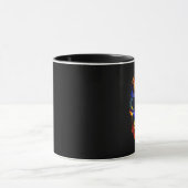 SKULL NEON PAINT ABSTRAKT TASSE (Zentrum)