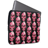 Skull Niedlich Goth Halloween Pattern Laptopschutzhülle (Vorne Rechts)