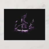 Skull Ninja Samurai Japan Kendo Katana Schwerter G Postkarte (Vorderseite)