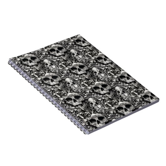 Skull-Notebook Notizblock (Rechte Seite)