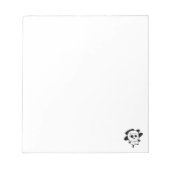 Skull Notepad 5.5" x 6" (schwarz) Notizblock (Vorderseite)