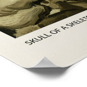 Skull Of A Skeleton With Burning Cigarette Blossom Poster (Ecke)