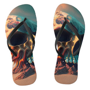 Skull on the beach badesandalen