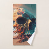 Skull on the beach badhandtuch set (Handtuch)