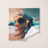 Skull on the beach badhandtuch set (Waschlappen)