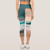 Skull on the beach capri leggings (Rückseite)