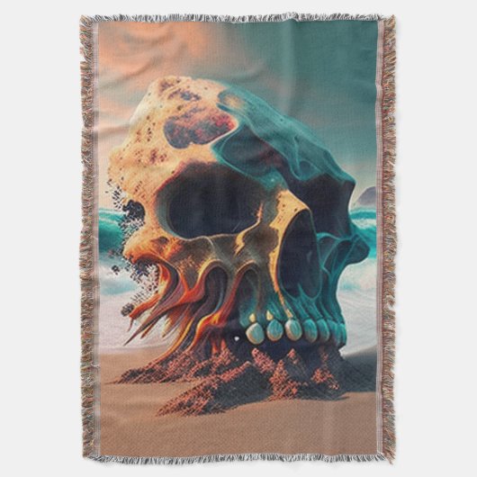 Skull on the Beach Decke (Vorderseite Vertikal)