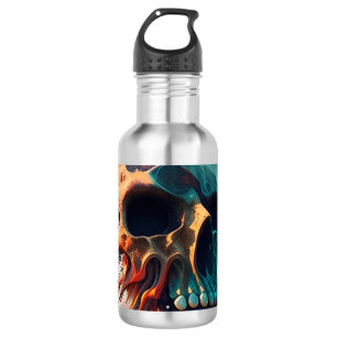 Skull on the Beach Edelstahlflasche