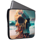 Skull on the beach laptopschutzhülle (Vorne Rechts)