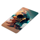 Skull on the Beach Magnet (Linke Seite)
