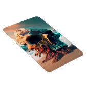 Skull on the Beach Magnet (Rechte Seite)