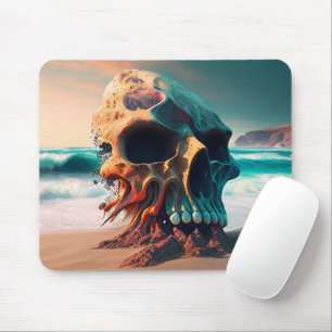 Skull on the Beach Mousepad