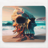 Skull on the Beach Mousepad (Vorne)