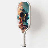 Skull on the beach pickleball schläger (Links)