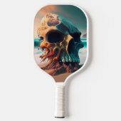 Skull on the beach pickleball schläger (Rückseite)