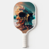 Skull on the beach pickleball schläger (Vorderseite)