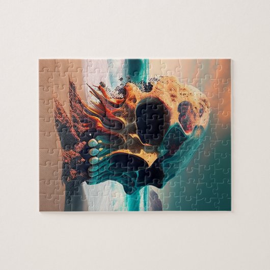 Skull on the beach puzzle (Horizontal)