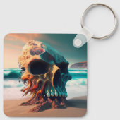 Skull on the Beach Schlüsselanhänger (Rückseite)
