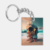 Skull on the beach schlüsselanhänger (Vorderseite links)