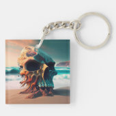 Skull on the beach schlüsselanhänger (Rückseite)