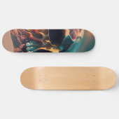 Skull on the Beach Skateboard (Horizontal)