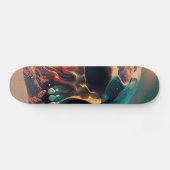 Skull on the Beach Skateboard (Horizontal)