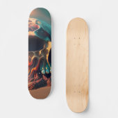 Skull on the Beach Skateboard (Vorderseite)