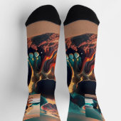 Skull on the beach socken (Oben)