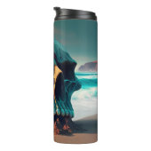 Skull on the beach thermosbecher (Nach rechts gedreht)