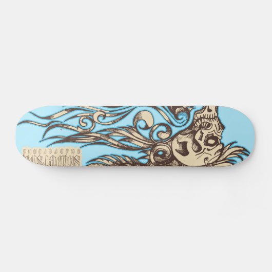 Skull ornaments skateboard (Horizontal)