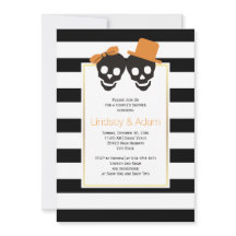 Skull-Paar Halloween Hochzeitspaare Dusche