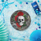 Skull Paper Plate Pappteller (Party)