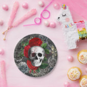Skull Paper Plate Pappteller (Party)