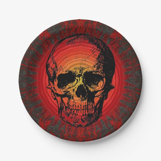 Skull Paper Plate Pappteller (Vorderseite)