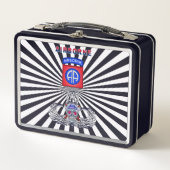 Skull-Patch der 82. Im Flugzeug Division Metall Brotdose (Vorderseite)