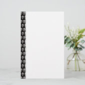 Skull Pattern Briefpapier (Stehend Vorderseite)