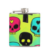 Skull Pattern Flask Flachmann (Vorderseite)