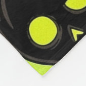 Skull Pattern Fleece Blanket (Ecke)