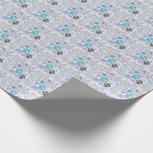Skull Pattern Geschenkpapier (Ecke)