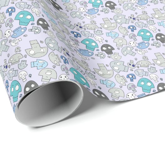 Skull Pattern Geschenkpapier (Rolleneckpunkt)